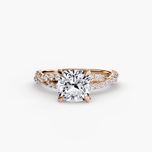 The Twisted Pavé Solitaire The Perfect Carat