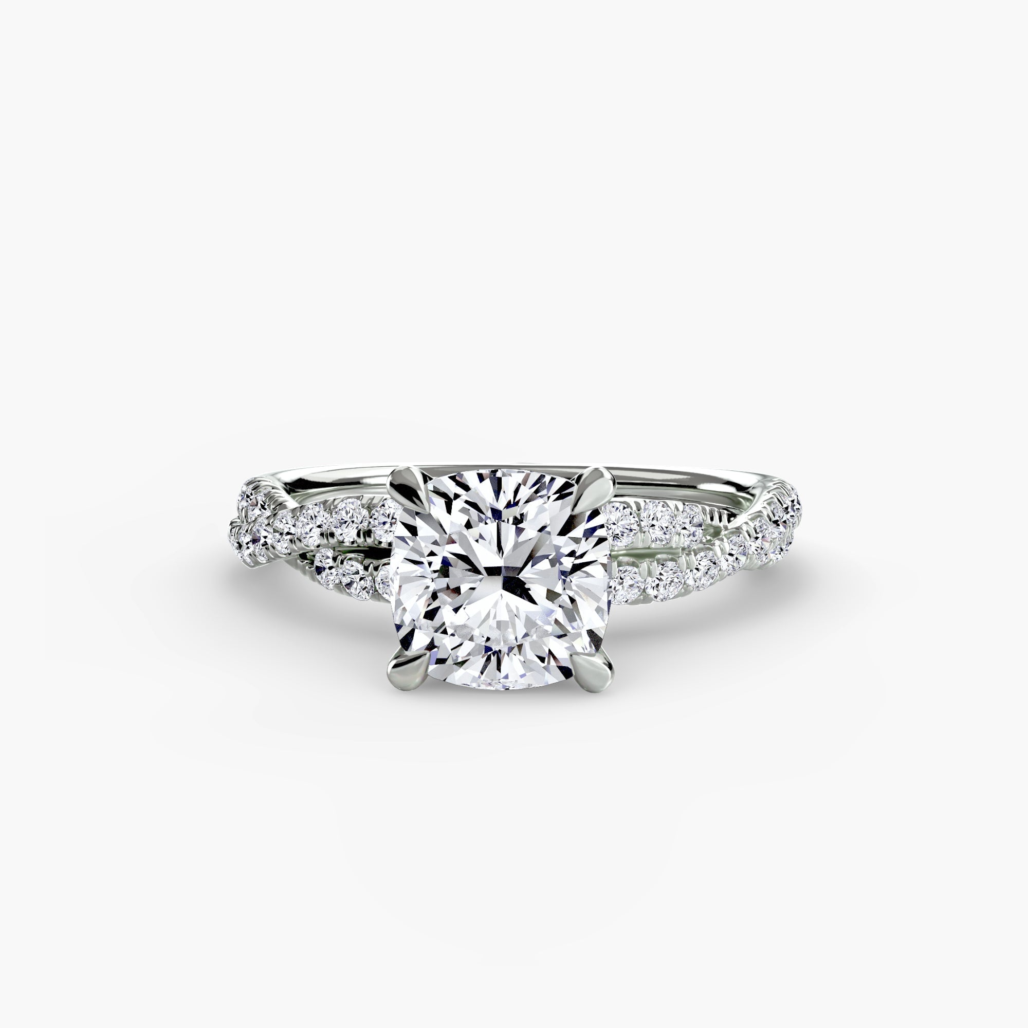 The Twisted Pavé Solitaire The Perfect Carat