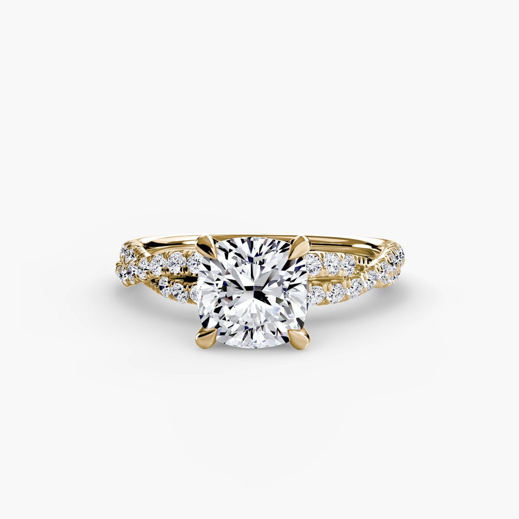 The Twisted Pavé Solitaire The Perfect Carat