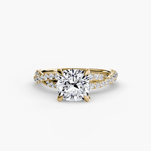 The Twisted Pavé Solitaire The Perfect Carat