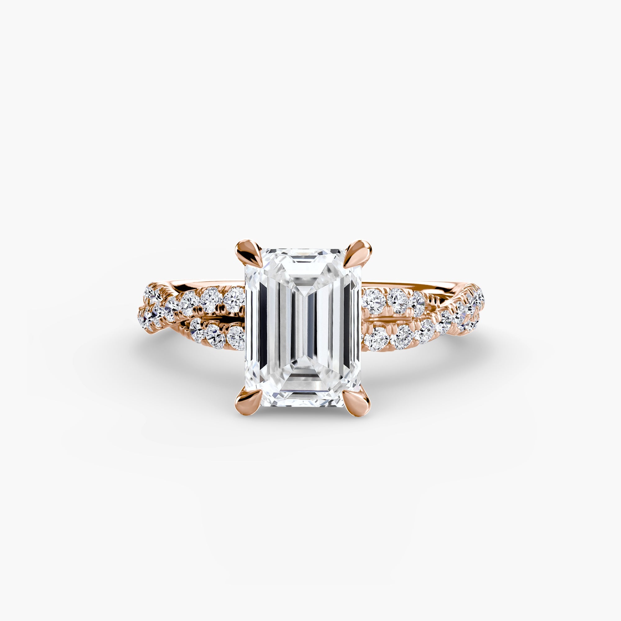 The Twisted Pavé Solitaire The Perfect Carat