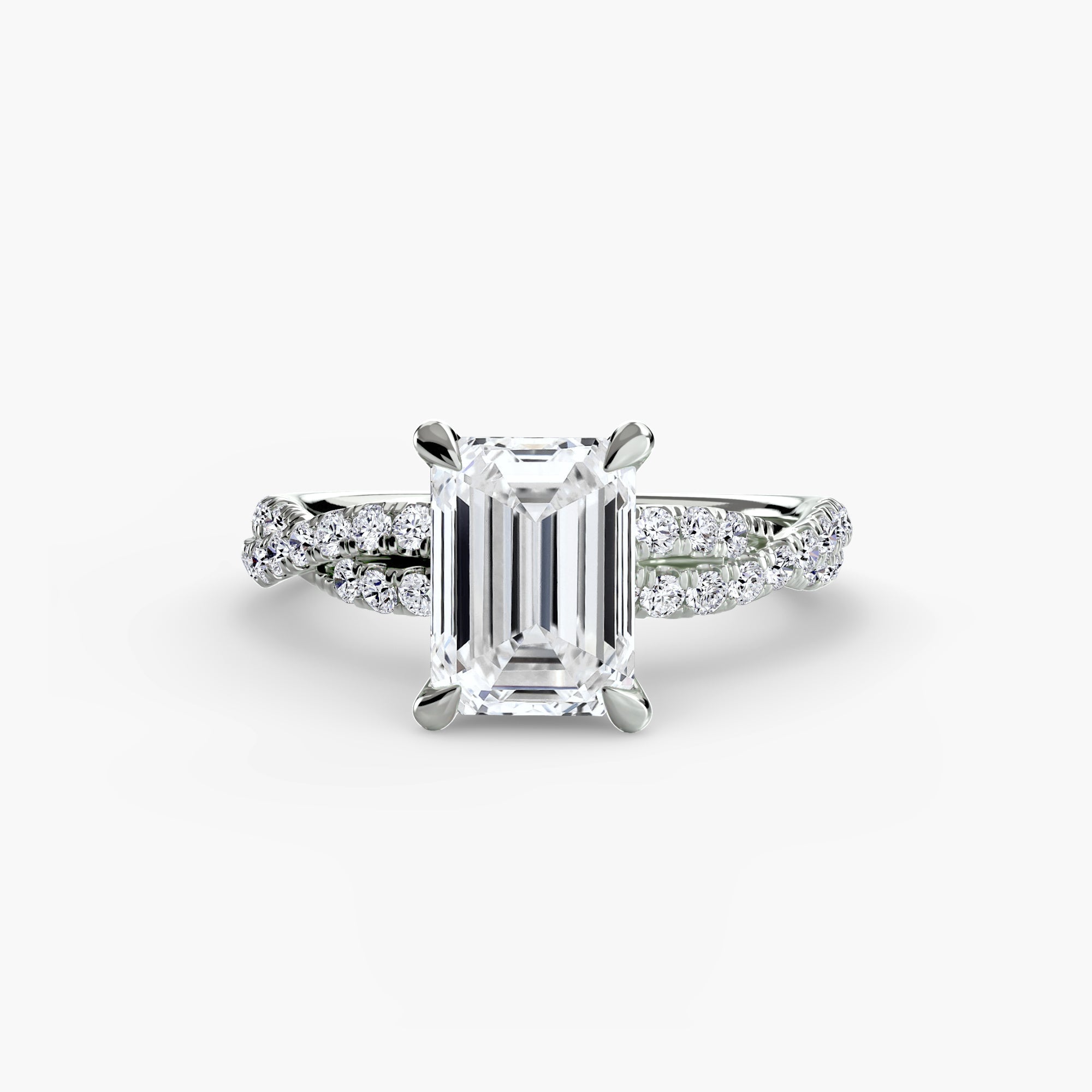 The Twisted Pavé Solitaire The Perfect Carat