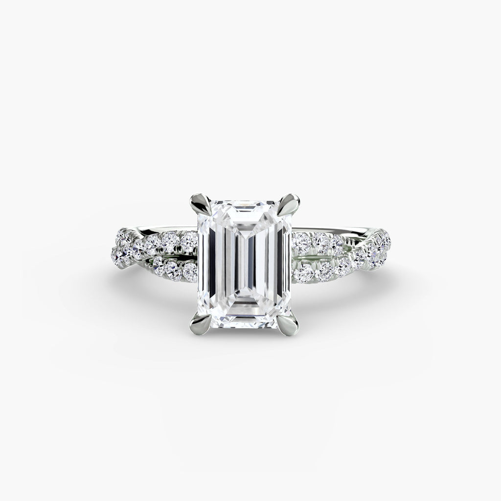 The Twisted Pavé Solitaire The Perfect Carat