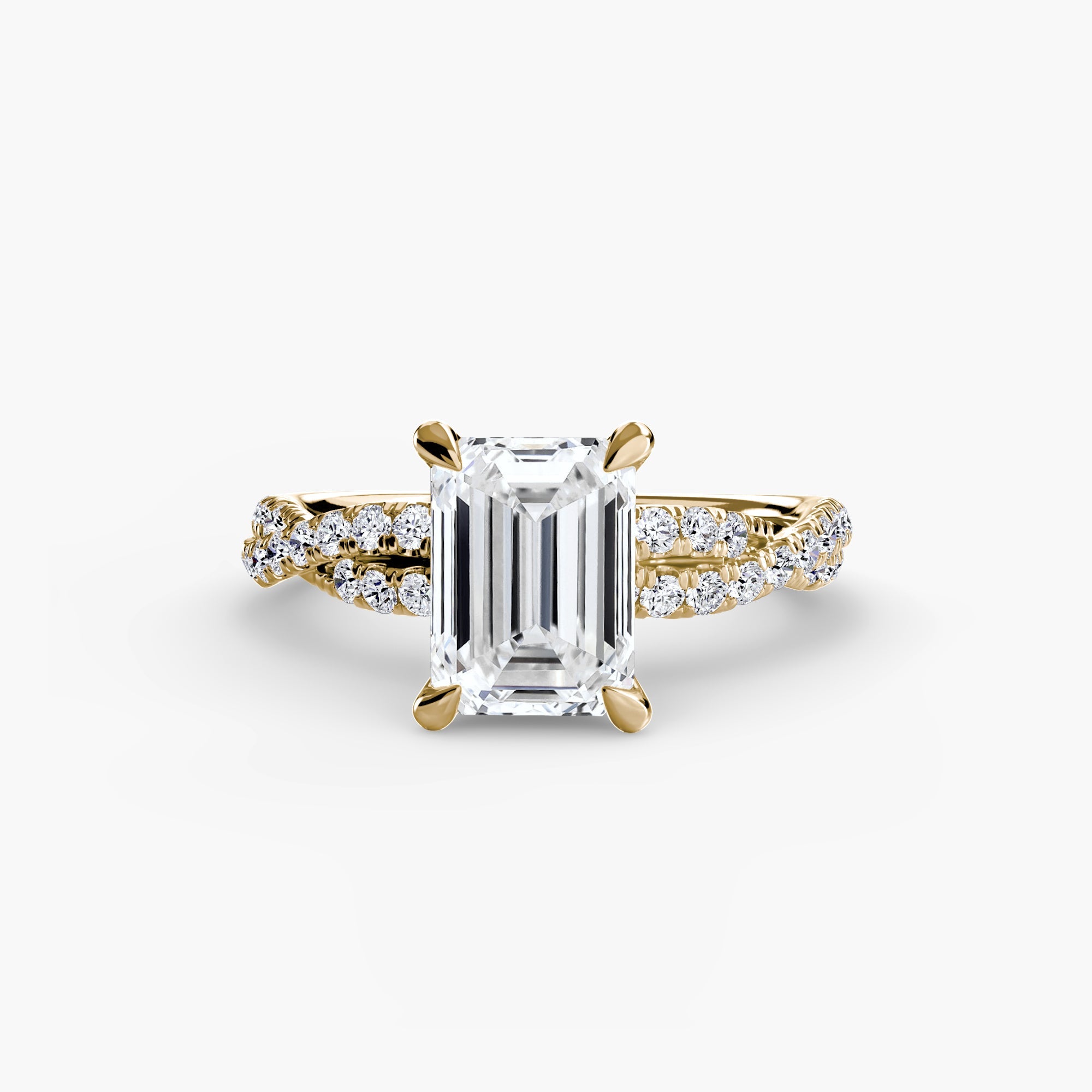 The Twisted Pavé Solitaire The Perfect Carat