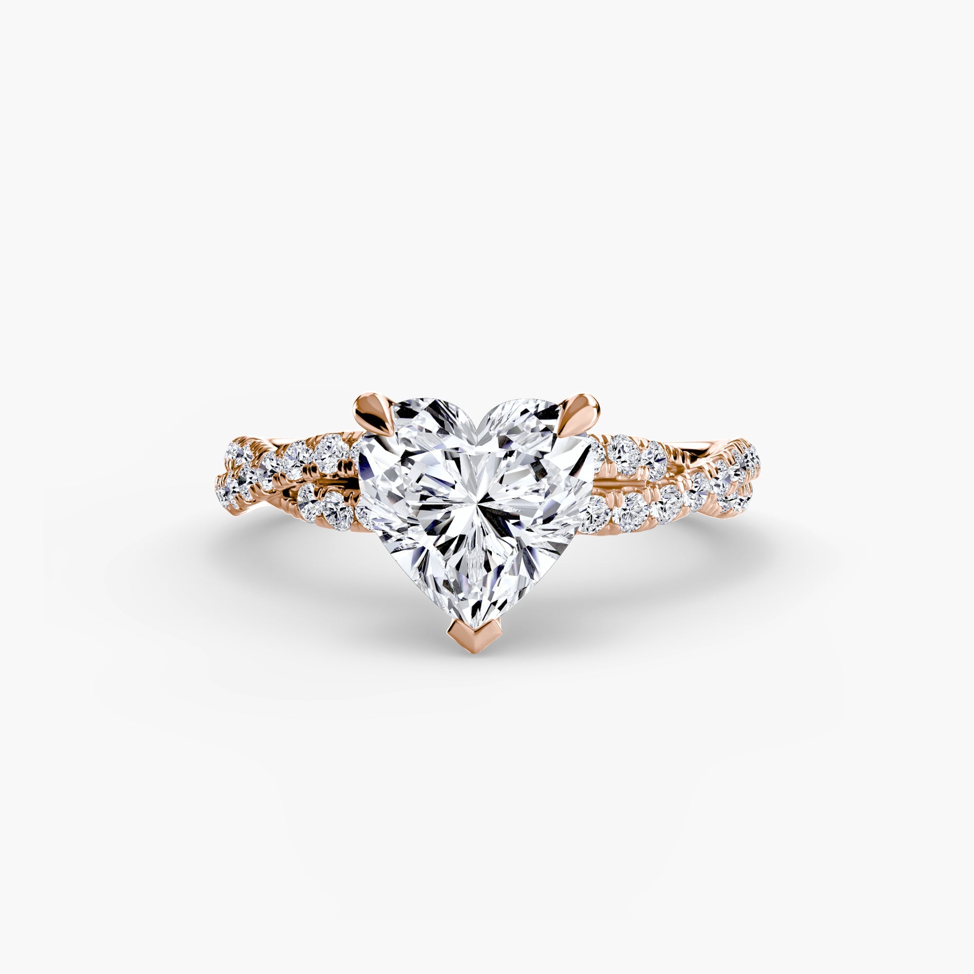 The Twisted Pavé Solitaire The Perfect Carat