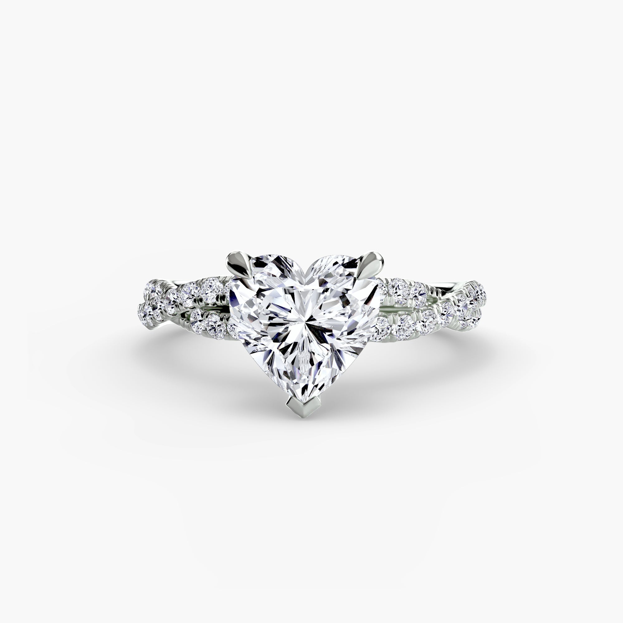 The Twisted Pavé Solitaire The Perfect Carat