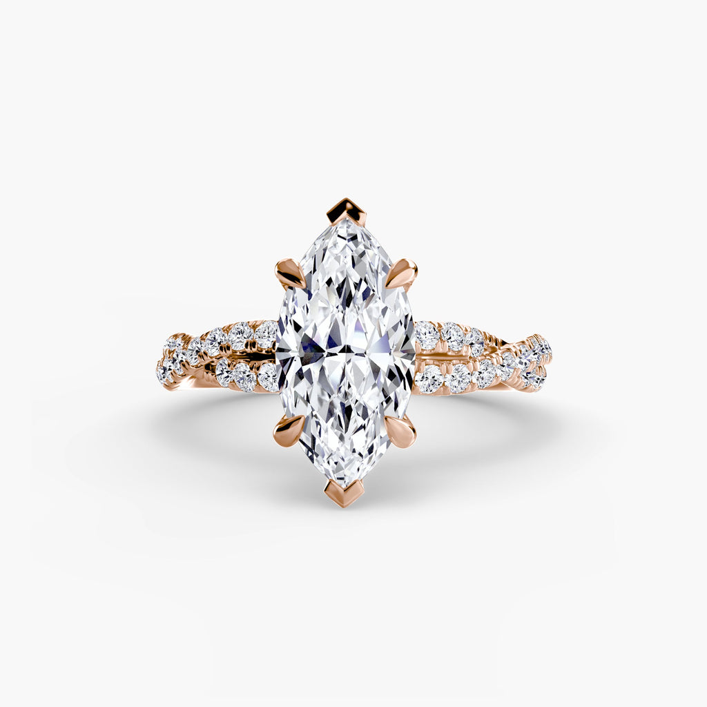 The Twisted Pavé Solitaire The Perfect Carat