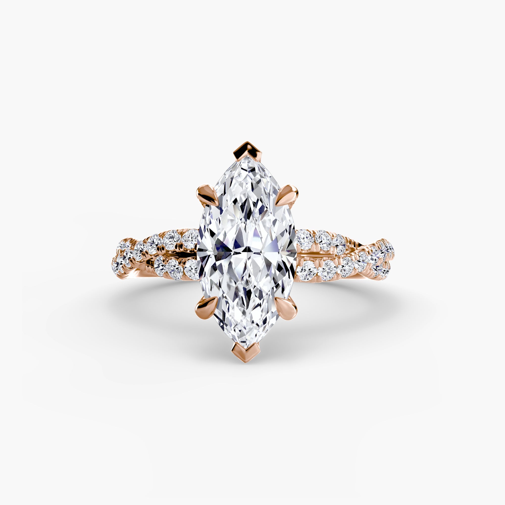 The Twisted Pavé Solitaire The Perfect Carat