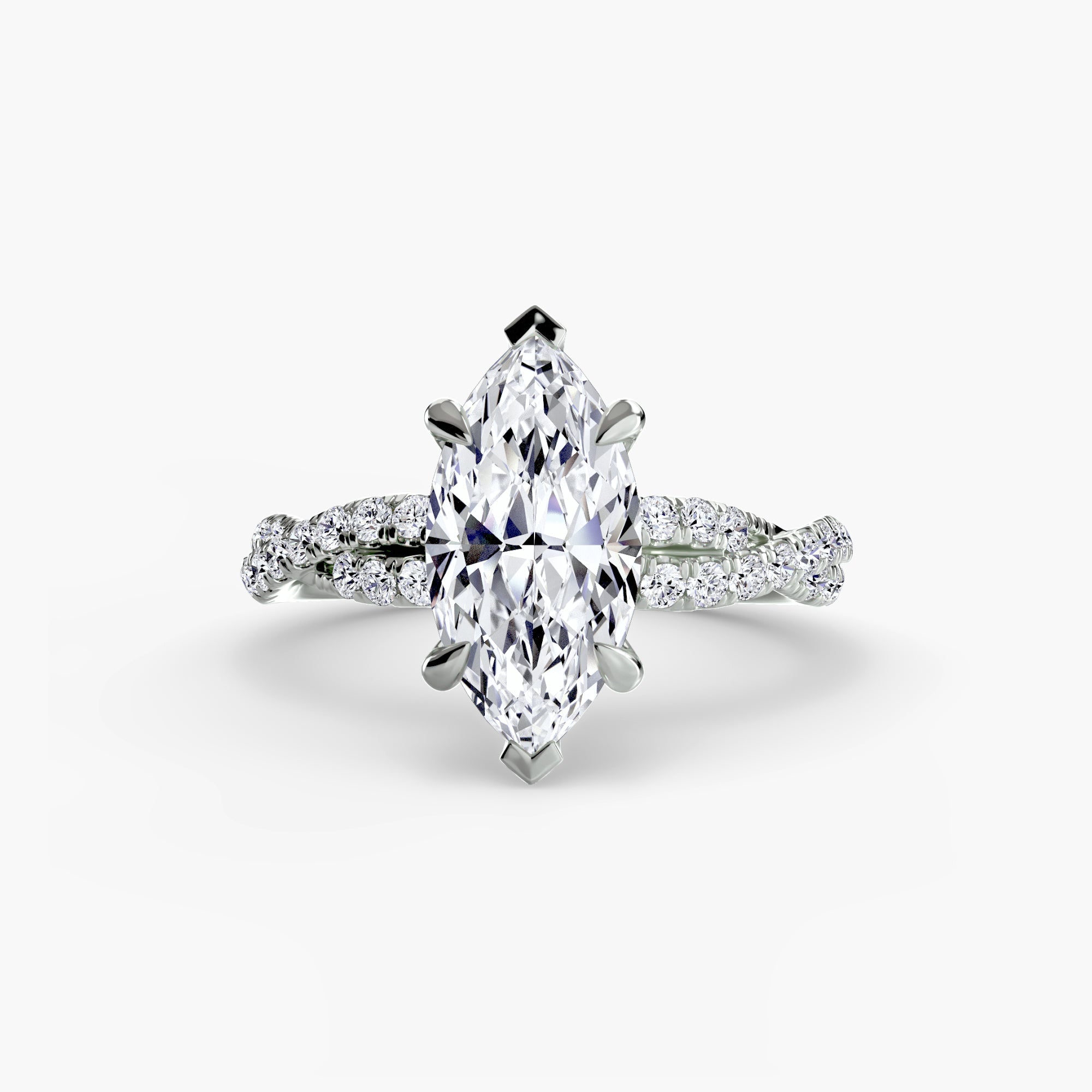 The Twisted Pavé Solitaire The Perfect Carat