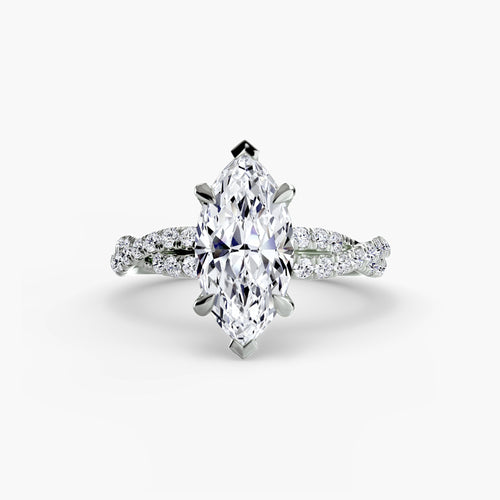 The Twisted Pavé Solitaire The Perfect Carat