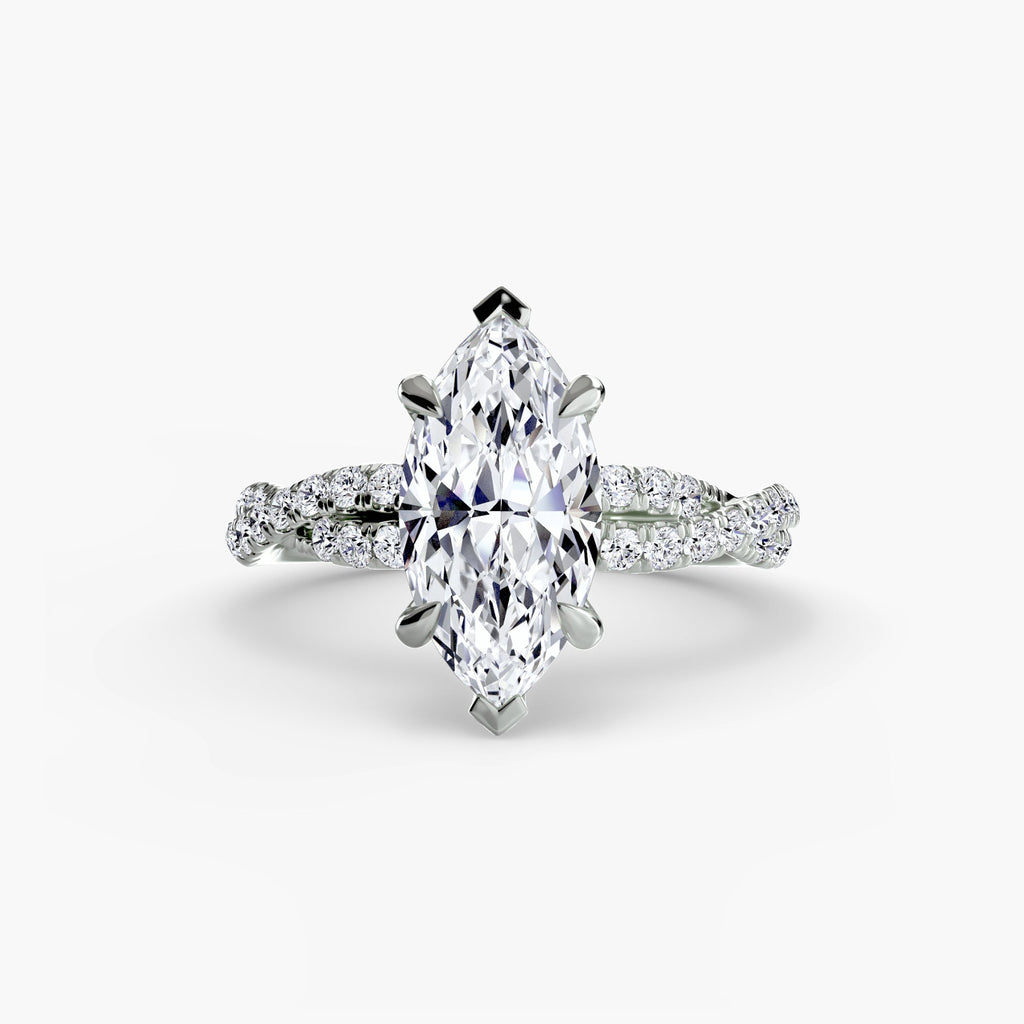 The Twisted Pavé Solitaire The Perfect Carat