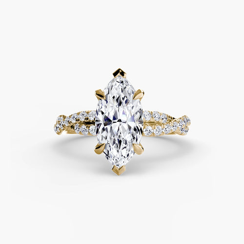 The Twisted Pavé Solitaire The Perfect Carat