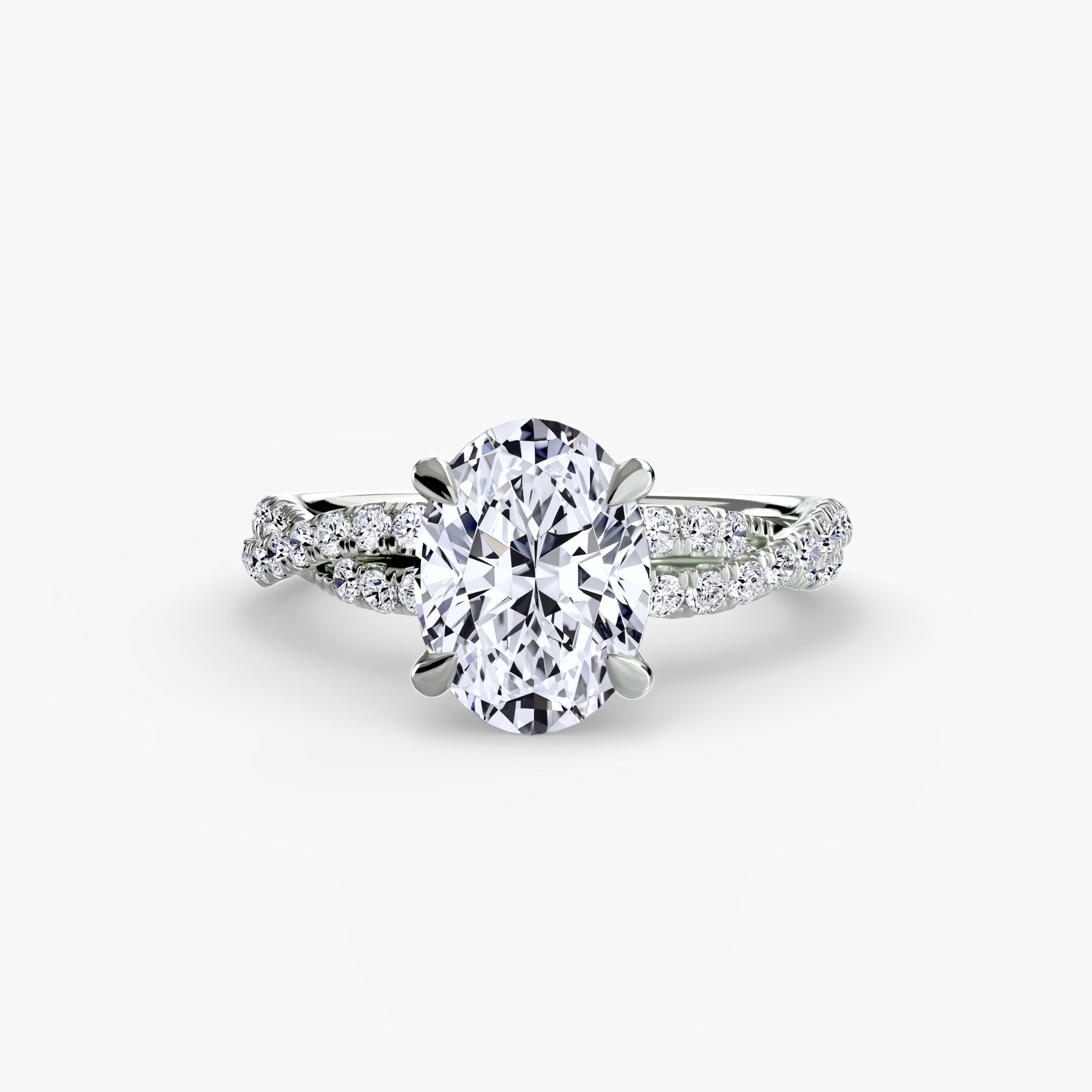 The Twisted Pavé Solitaire The Perfect Carat