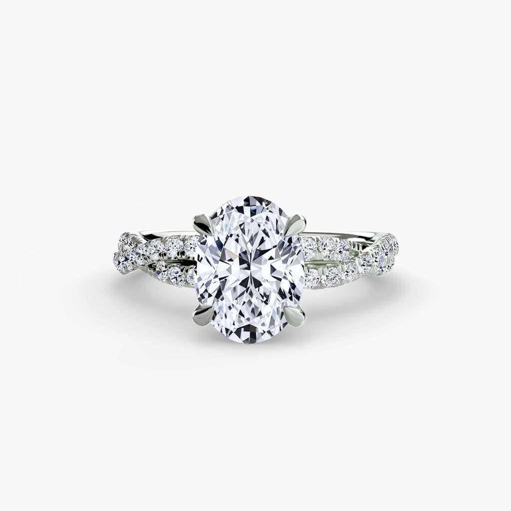 The Twisted Pavé Solitaire The Perfect Carat