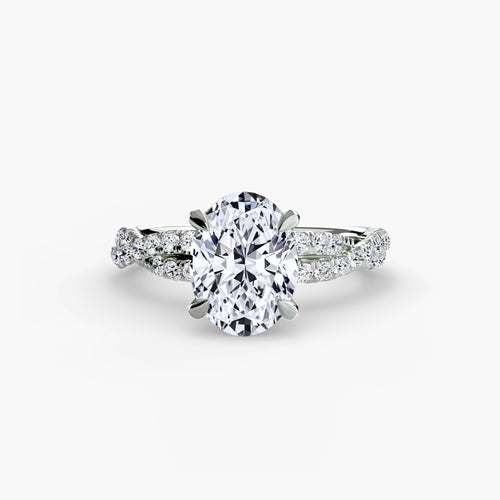 The Twisted Pavé Solitaire The Perfect Carat