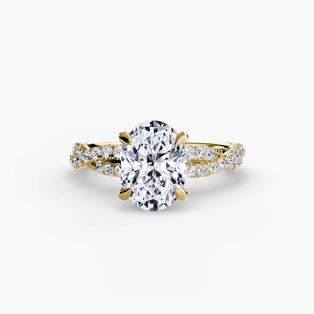 The Twisted Pavé Solitaire The Perfect Carat
