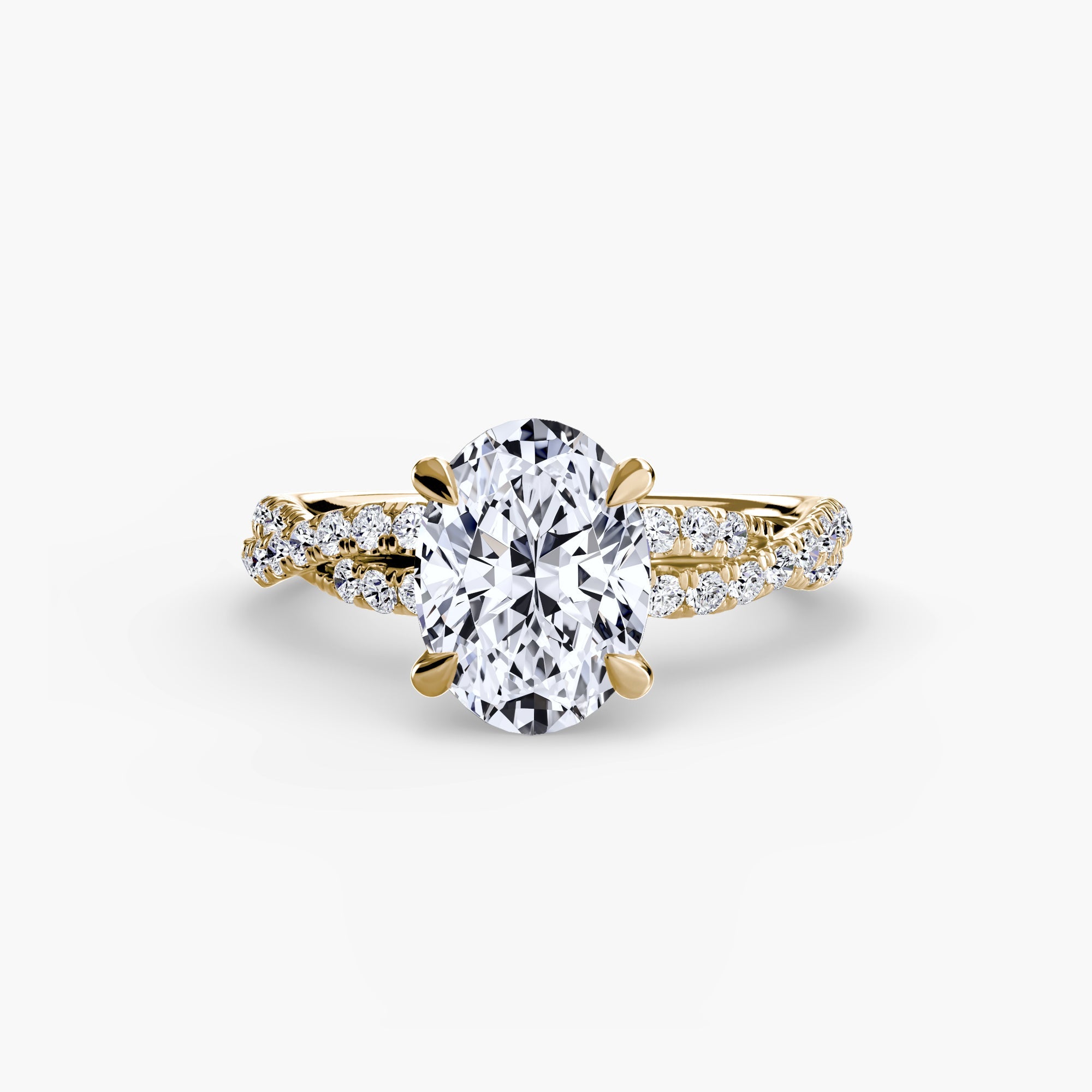 The Twisted Pavé Solitaire The Perfect Carat