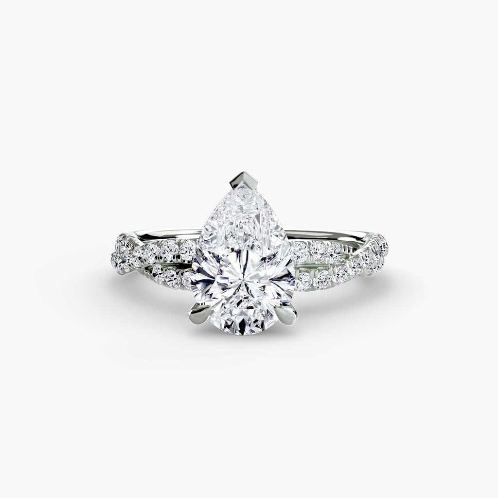 The Twisted Pavé Solitaire The Perfect Carat
