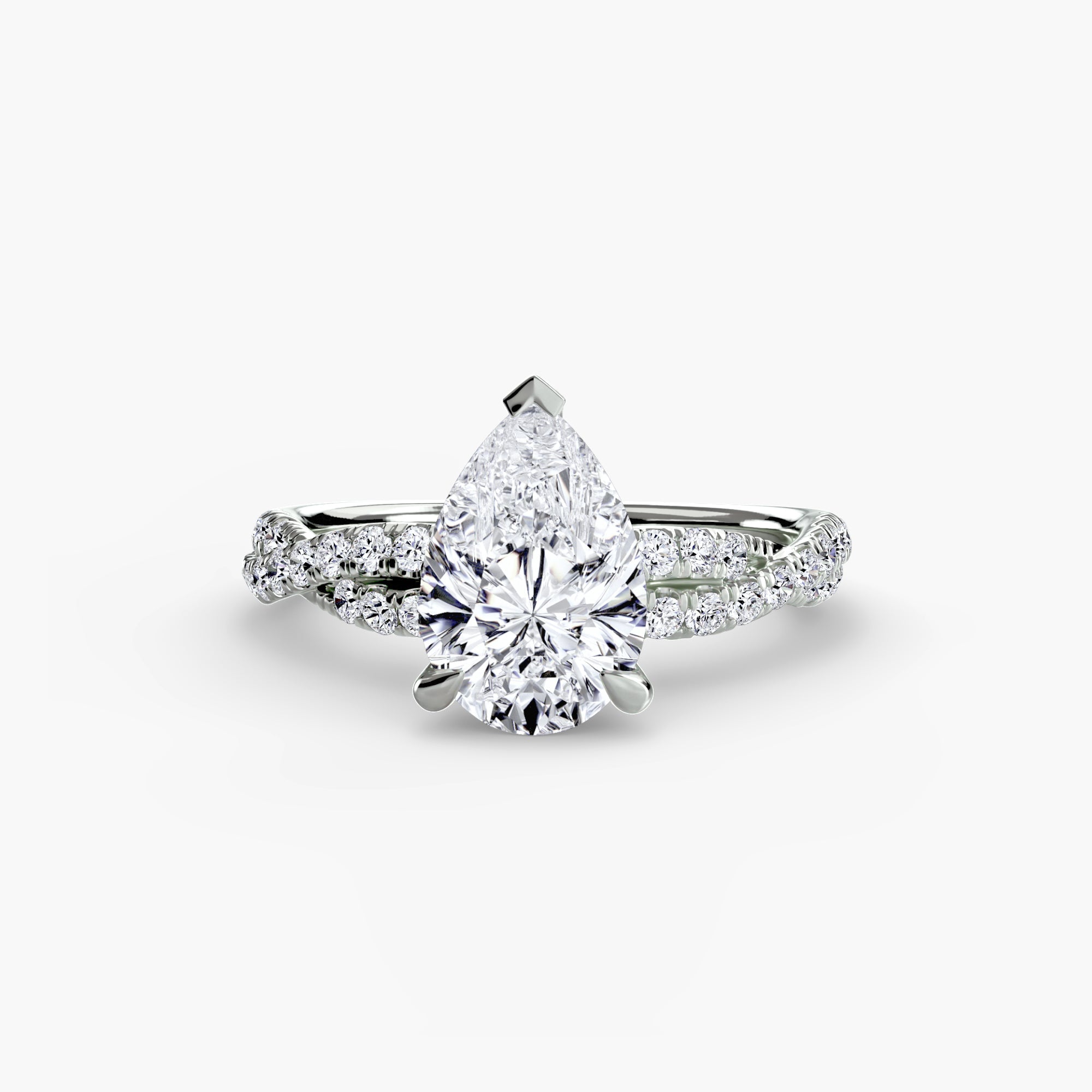 The Twisted Pavé Solitaire The Perfect Carat