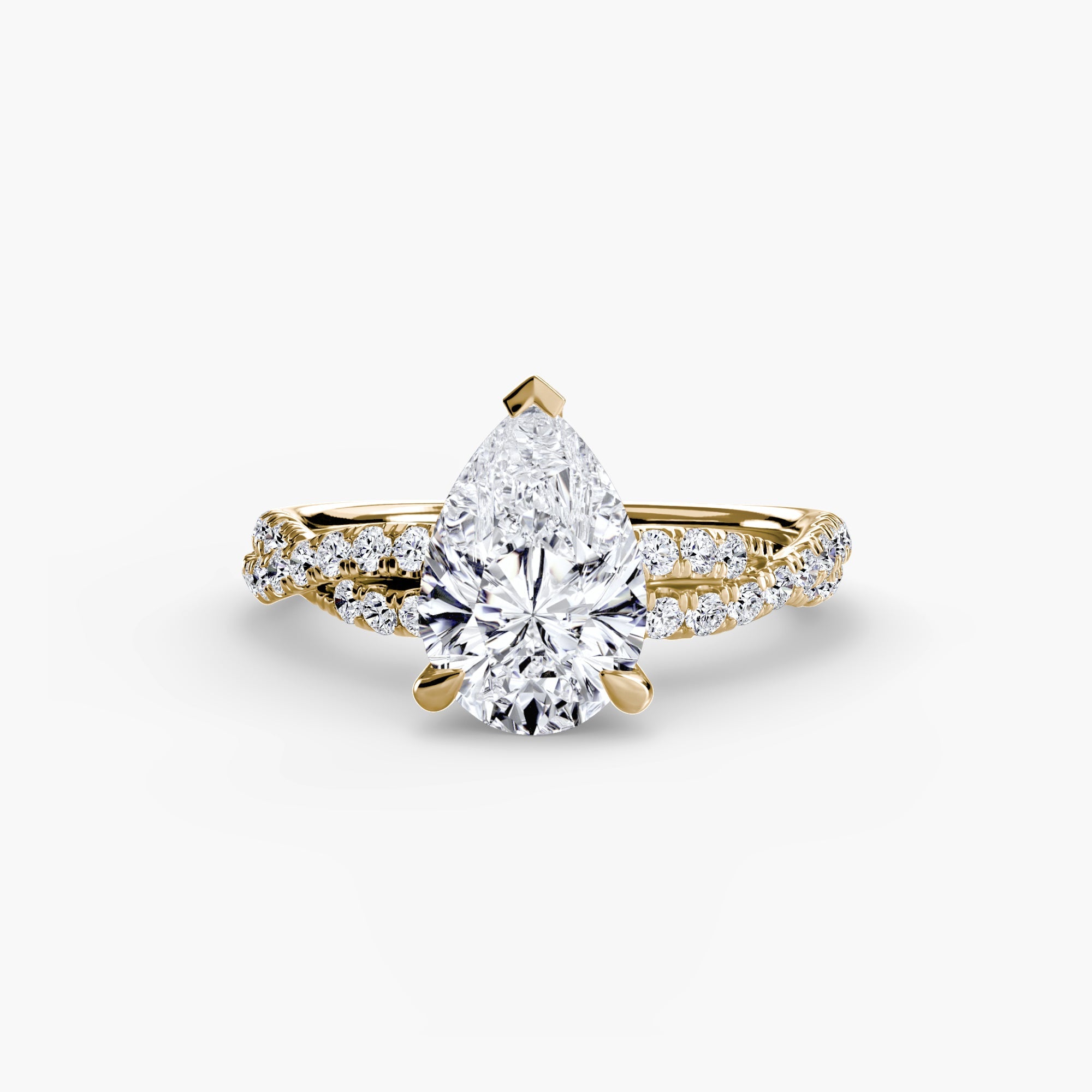 The Twisted Pavé Solitaire The Perfect Carat
