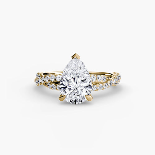 The Twisted Pavé Solitaire The Perfect Carat
