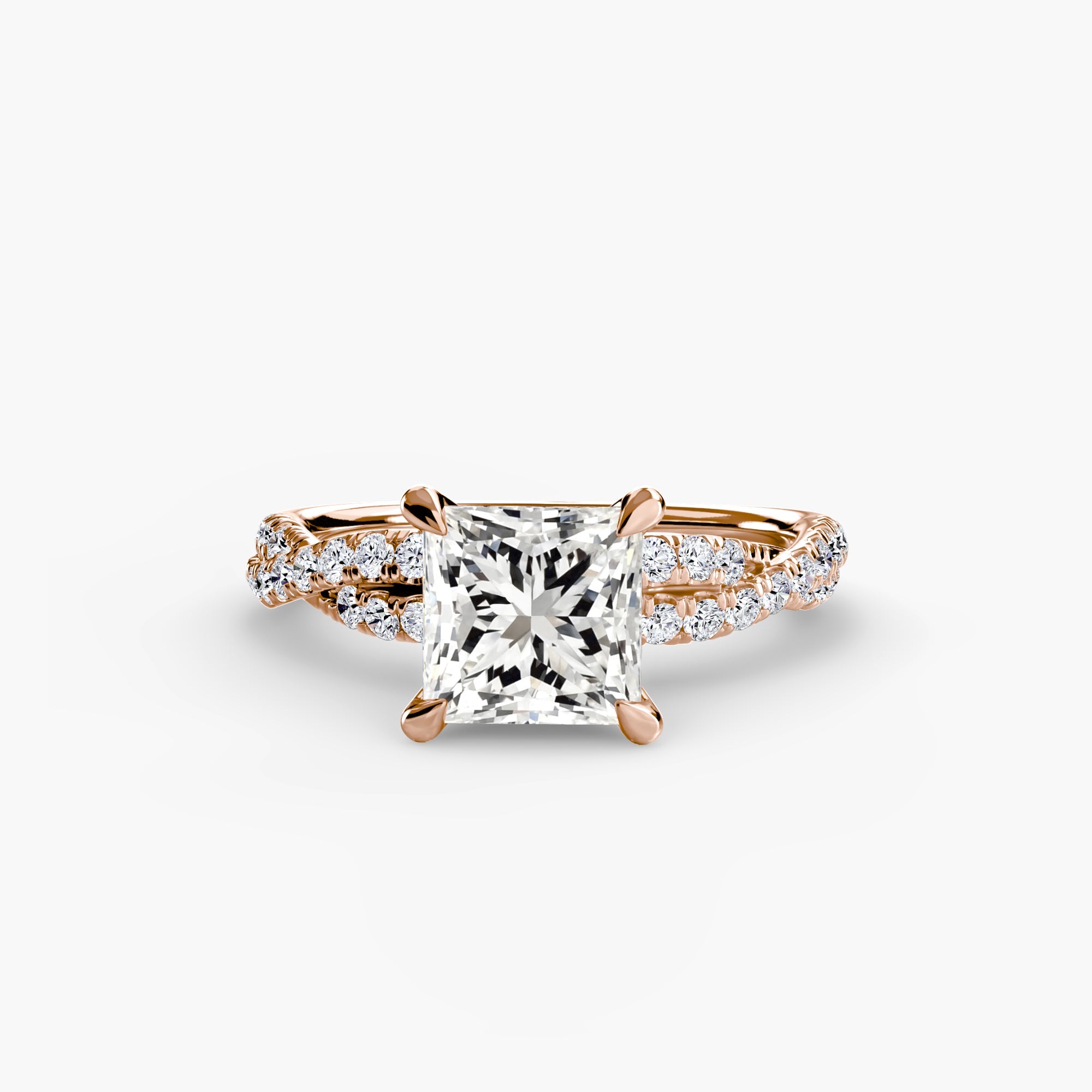 The Twisted Pavé Solitaire The Perfect Carat