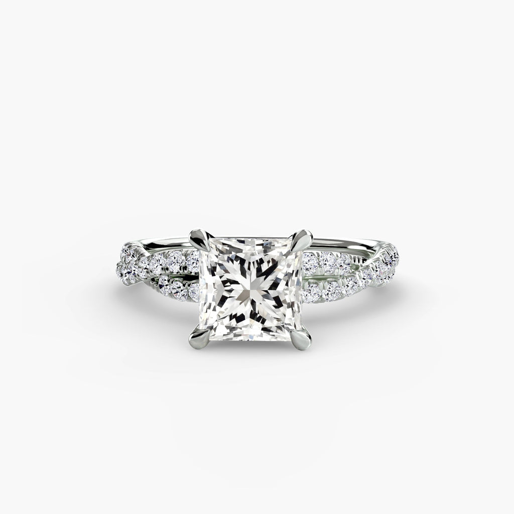 The Twisted Pavé Solitaire The Perfect Carat