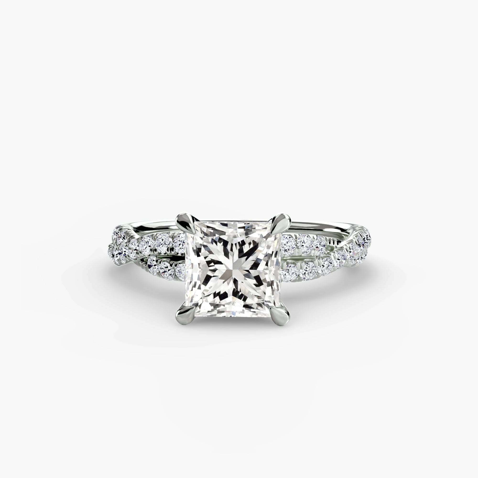 The Twisted Pavé Solitaire The Perfect Carat