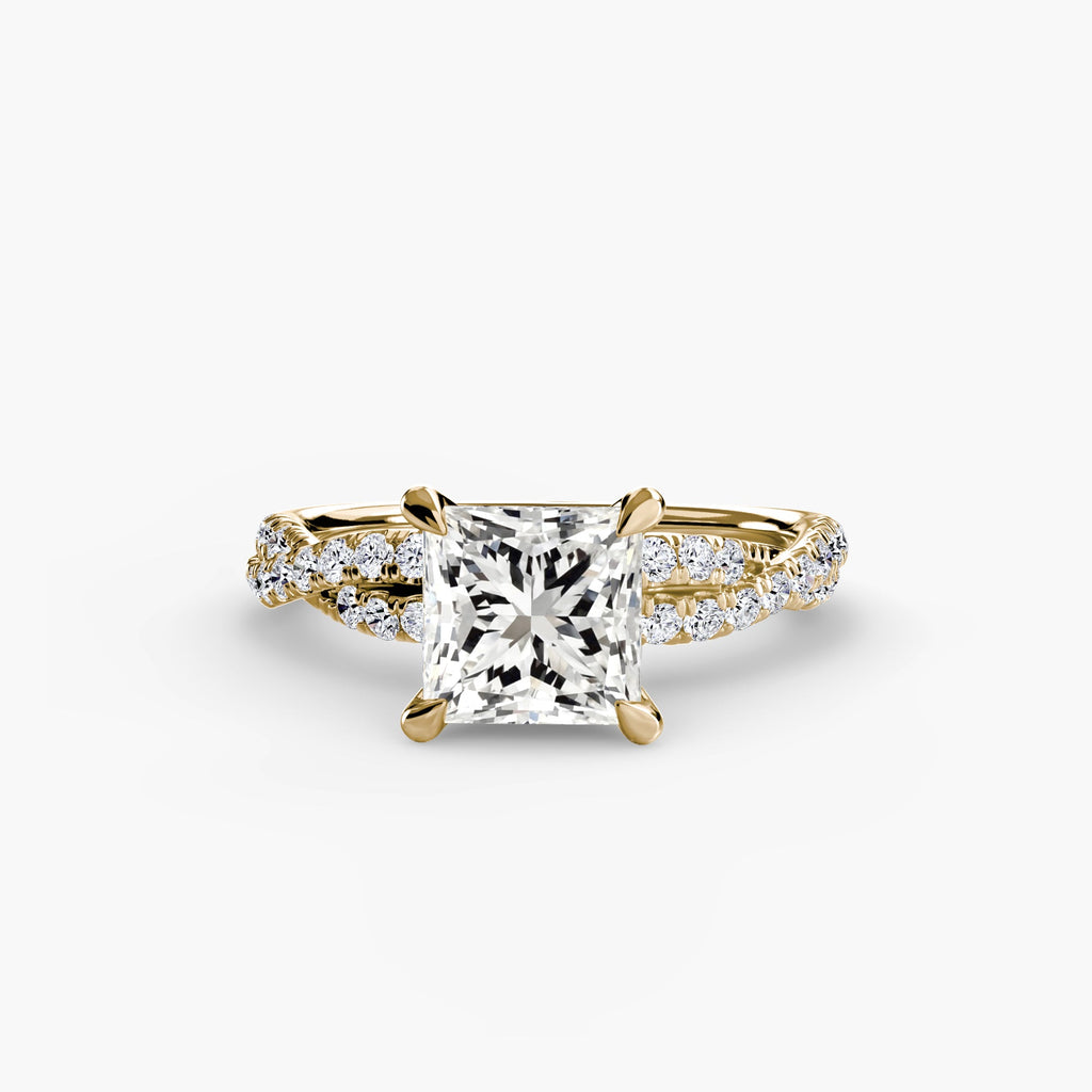 The Twisted Pavé Solitaire The Perfect Carat