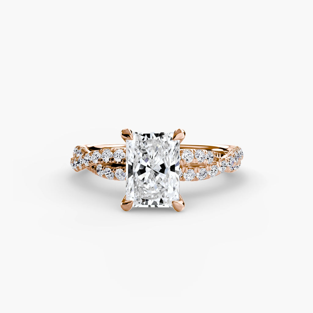 The Twisted Pavé Solitaire The Perfect Carat