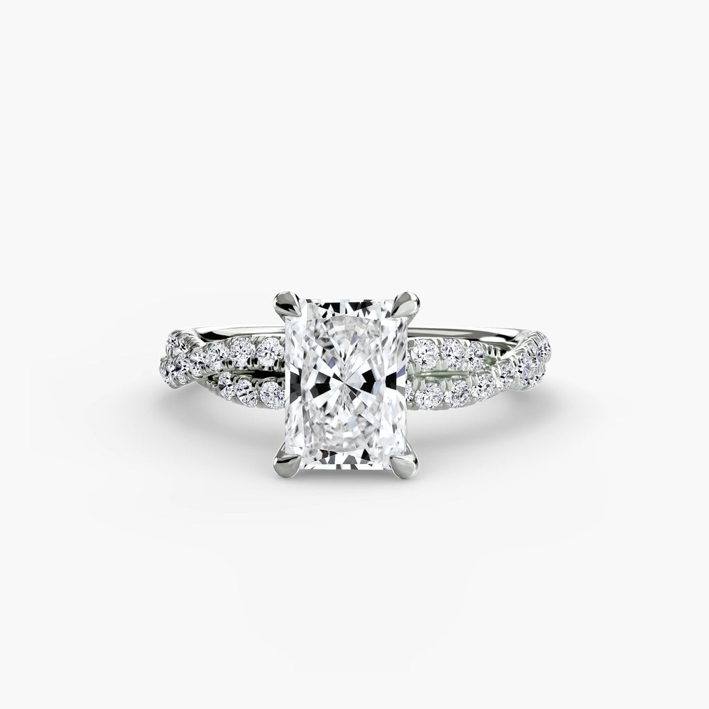 The Twisted Pavé Solitaire The Perfect Carat