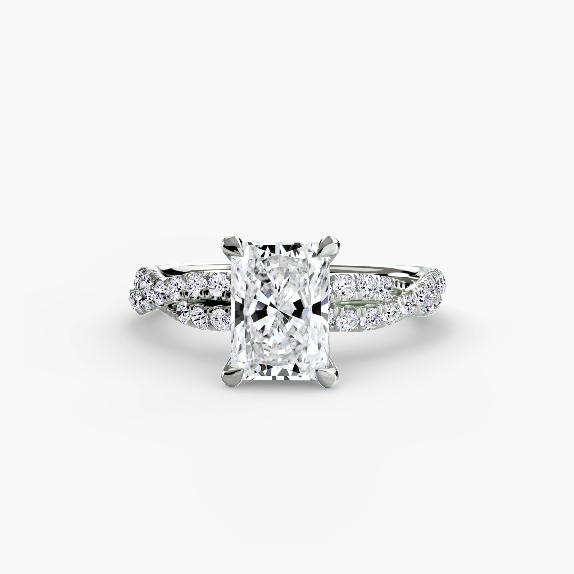 The Twisted Pavé Solitaire The Perfect Carat