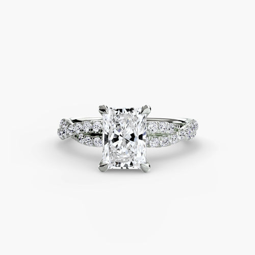 The Twisted Pavé Solitaire The Perfect Carat
