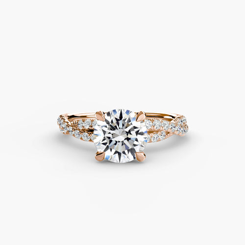 The Twisted Pavé Solitaire The Perfect Carat