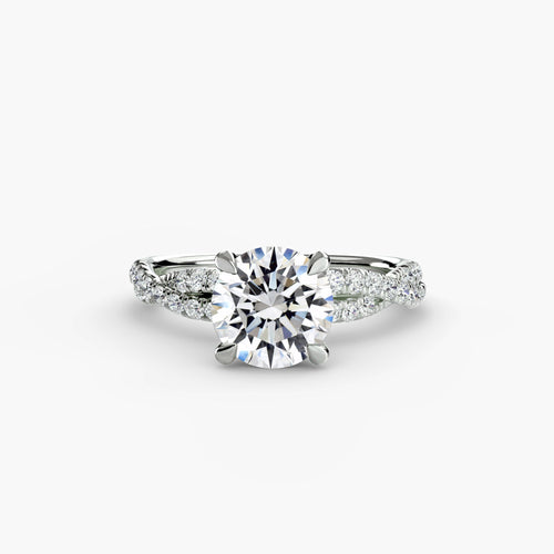The Twisted Pavé Solitaire The Perfect Carat