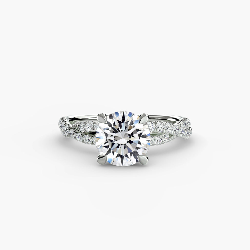 The Twisted Pavé Solitaire The Perfect Carat