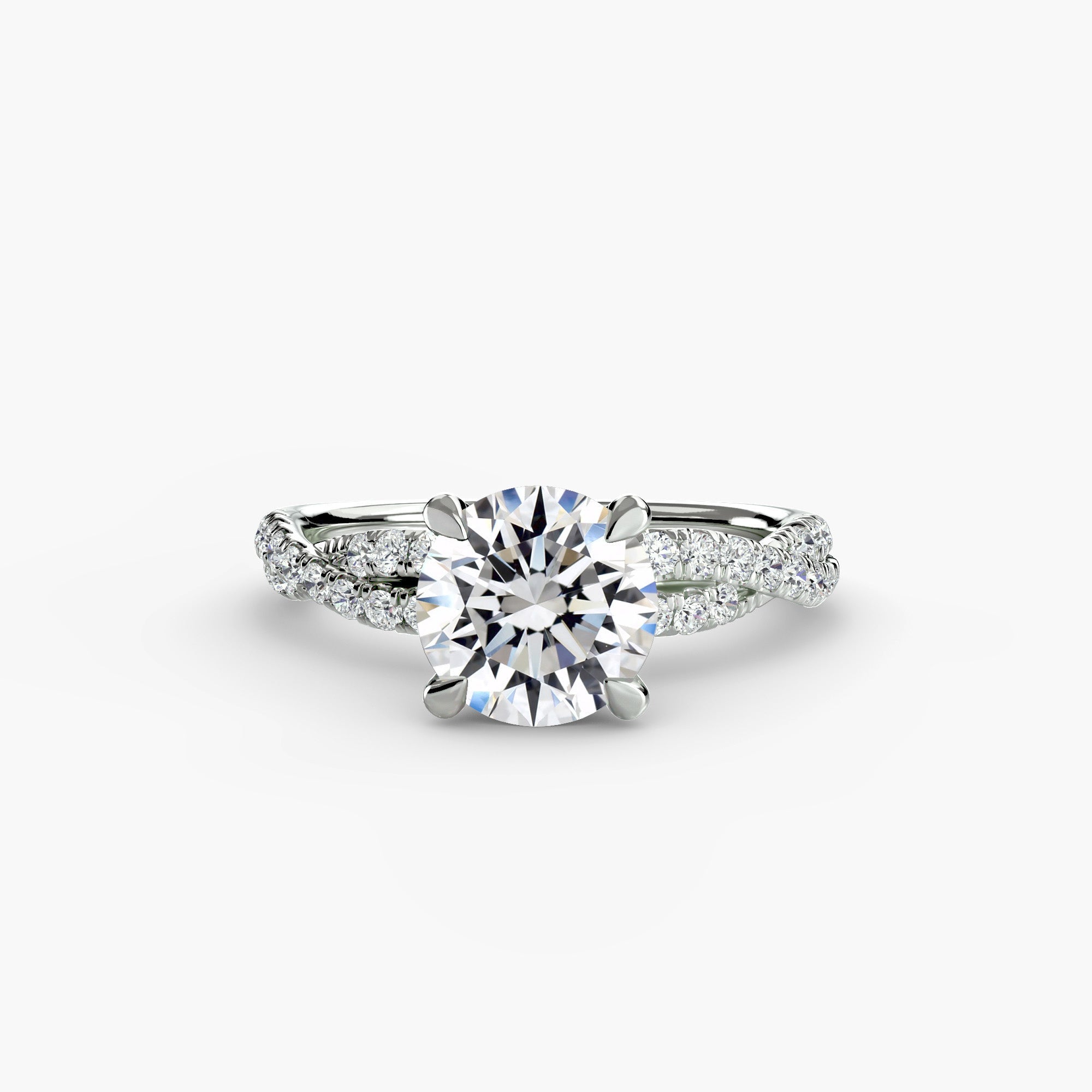 The Twisted Pavé Solitaire The Perfect Carat