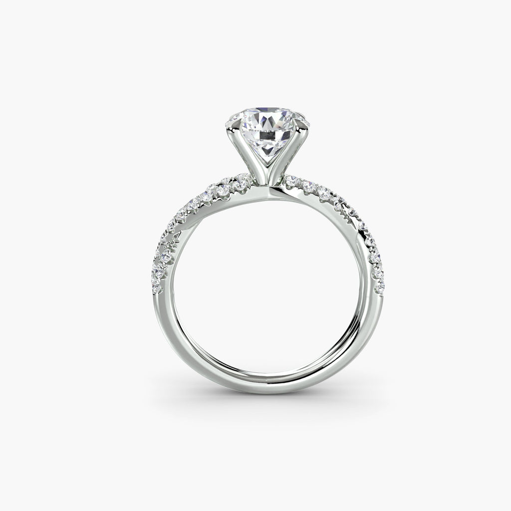 The Twisted Pavé Solitaire The Perfect Carat