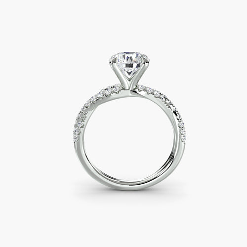 The Twisted Pavé Solitaire The Perfect Carat