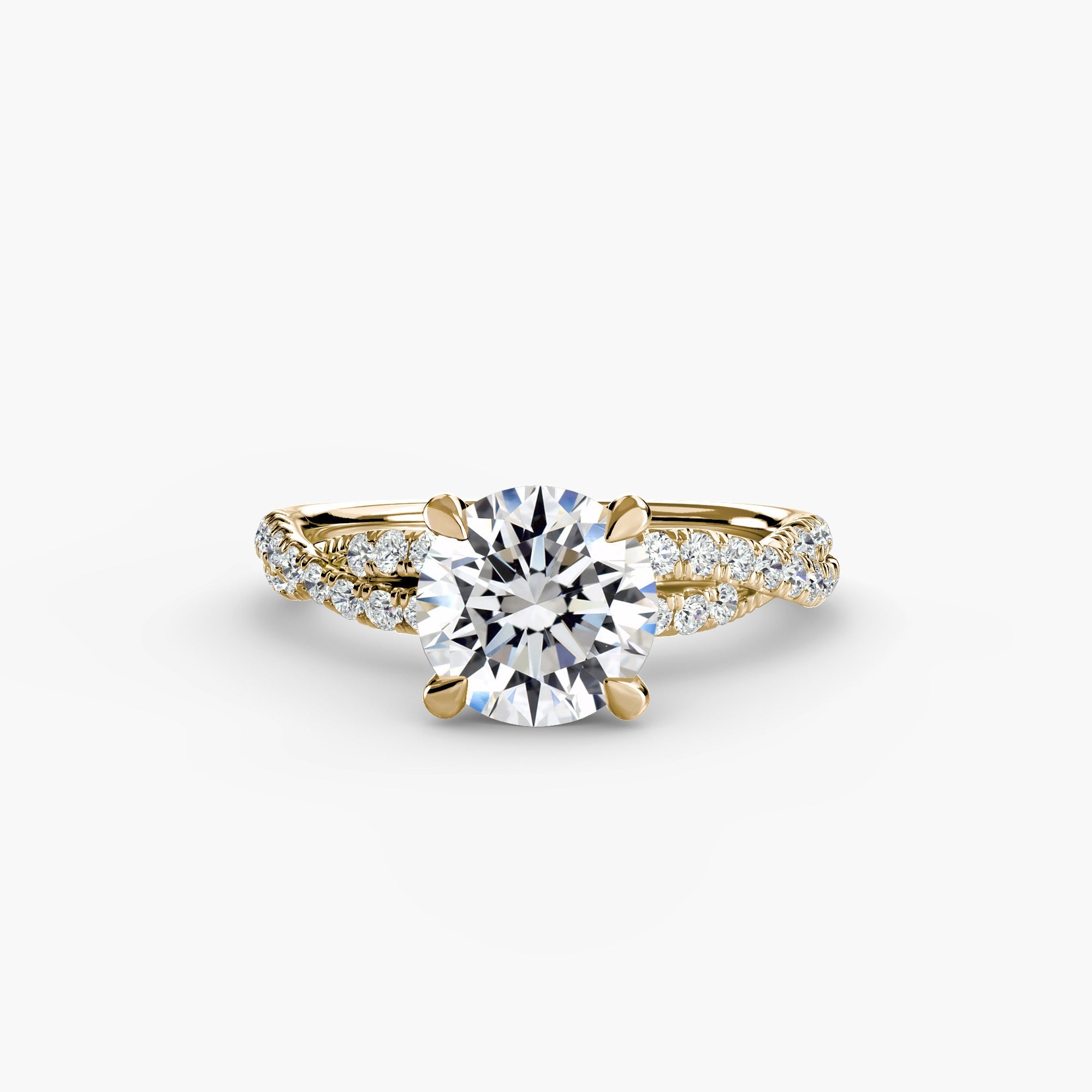 The Twisted Pavé Solitaire The Perfect Carat