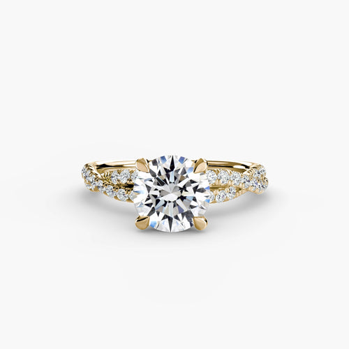The Twisted Pavé Solitaire The Perfect Carat