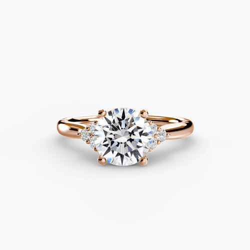 Solitaire with Cluster Shoulders The Perfect Carat