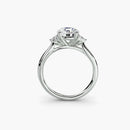 Solitaire with Cluster Shoulders The Perfect Carat