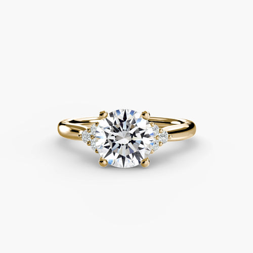 Solitaire with Cluster Shoulders The Perfect Carat
