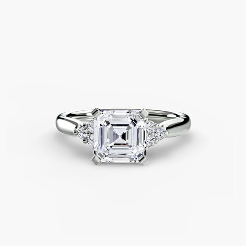 Solitaire with Cluster Shoulders 2 The Perfect Carat