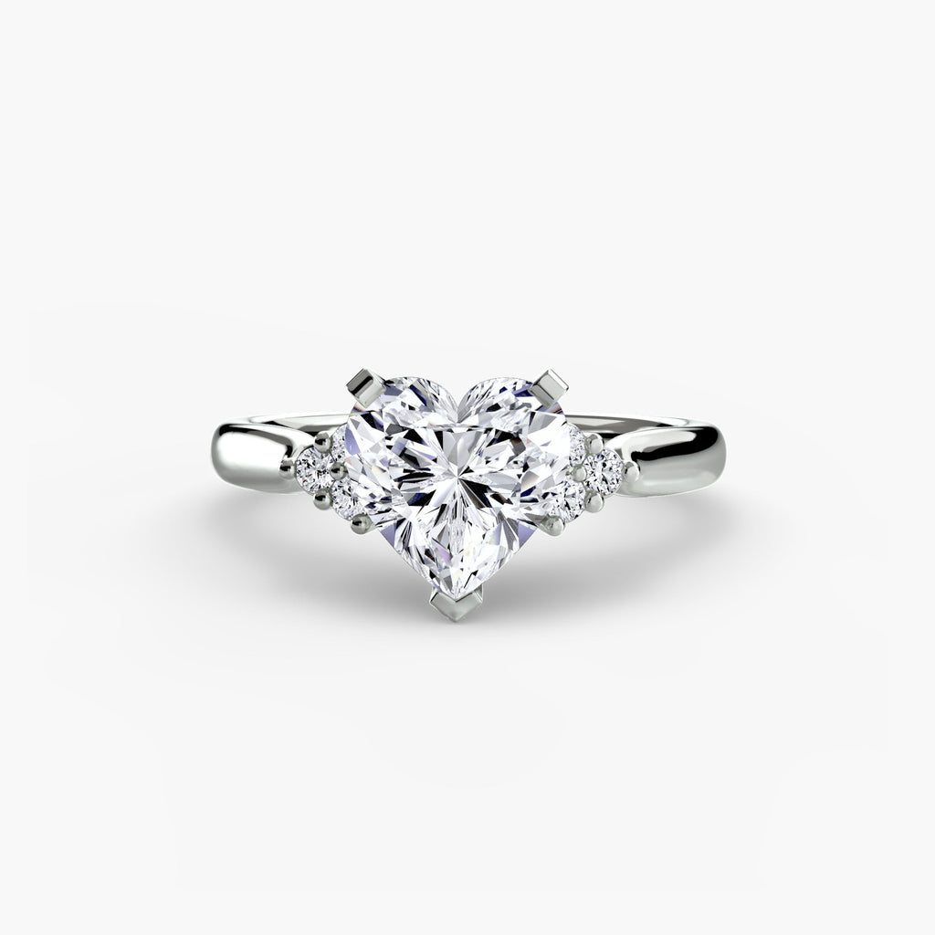 Solitaire with Cluster Shoulders 2 The Perfect Carat