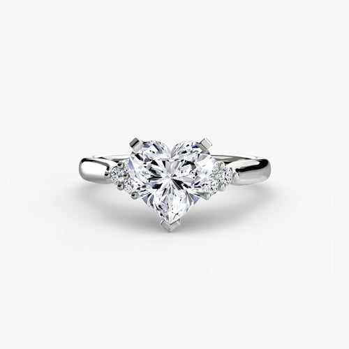 Solitaire with Cluster Shoulders 2 The Perfect Carat