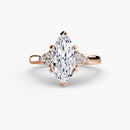 Solitaire with Cluster Shoulders 2 The Perfect Carat