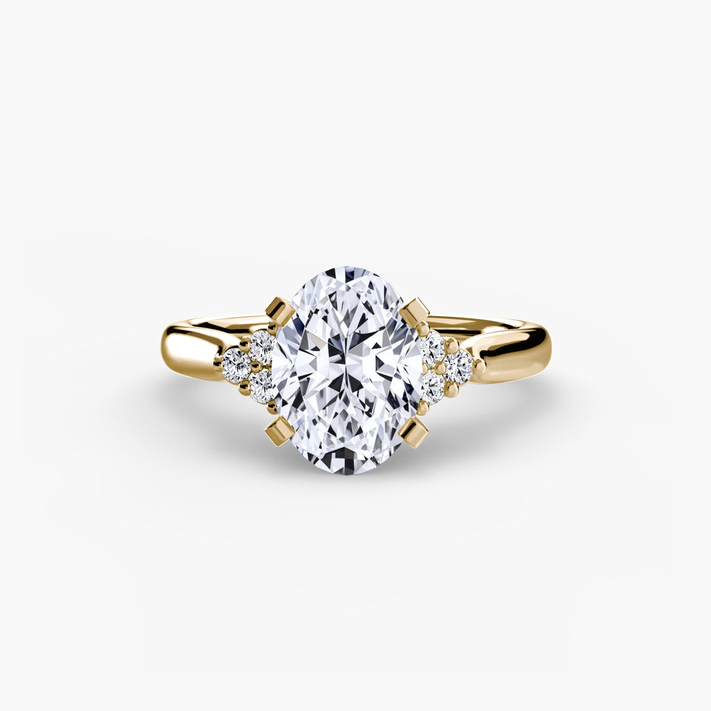 Solitaire with Cluster Shoulders 2 The Perfect Carat