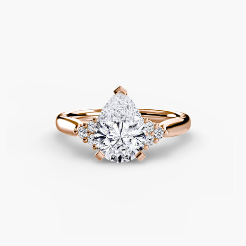 Solitaire with Cluster Shoulders 2 The Perfect Carat